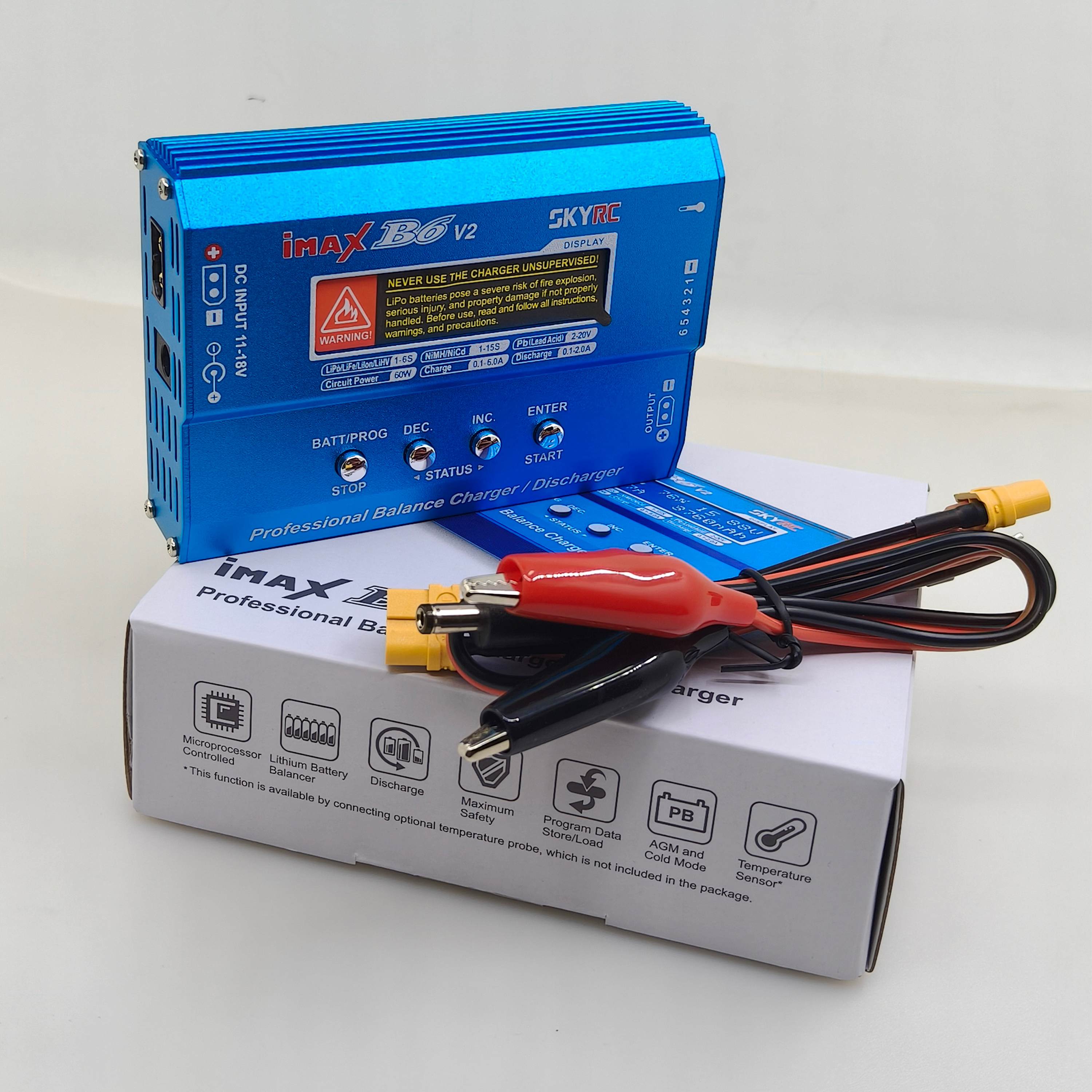 IMAX B6 / B6AC 80W T/XT60plug  - Drone Battery Balance Charger recension och pris
