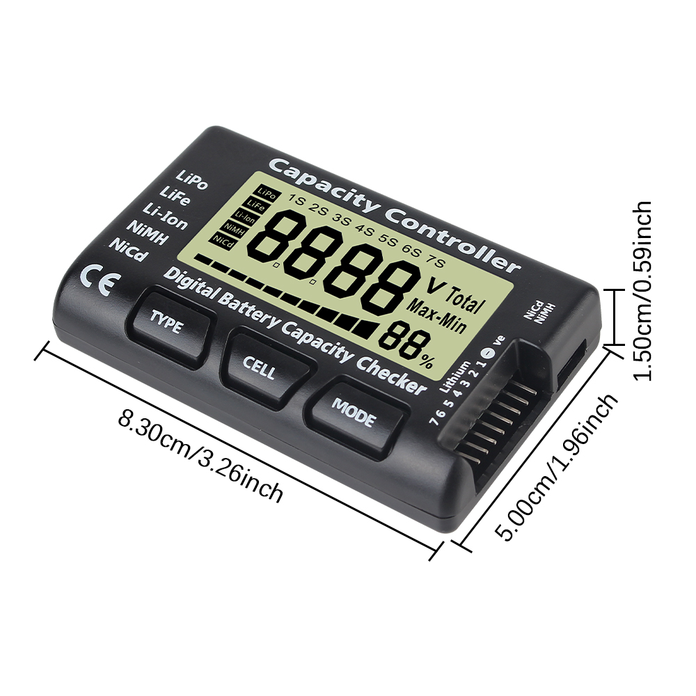 CellMeter 7 Battery Voltage Ca - Drone Battery Voltage Checker recension och pris