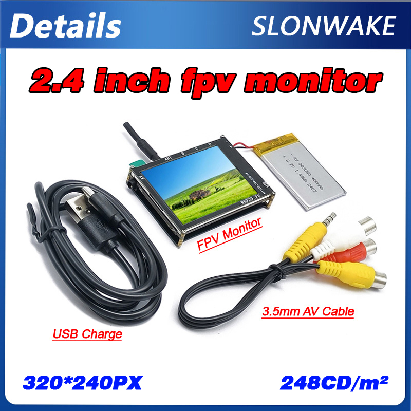Micro 5.8G 56CH 2.4 Inch LCD 4 - Drone Battery Plate recension och pris