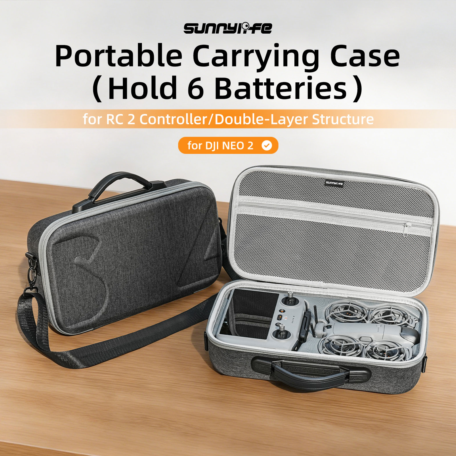 Carrying Case for DJI NEO 2 Dr - Drone Battery Bag recension och pris