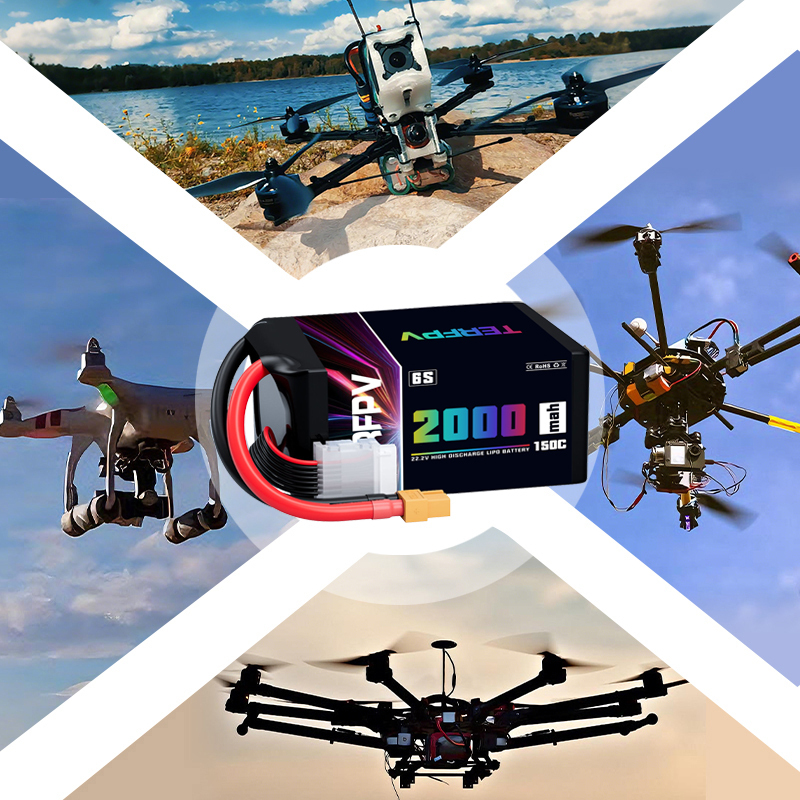 TERFPV 6S 22.2V 2000mAh 150C/3 - Drone Battery Lipo recension och pris
