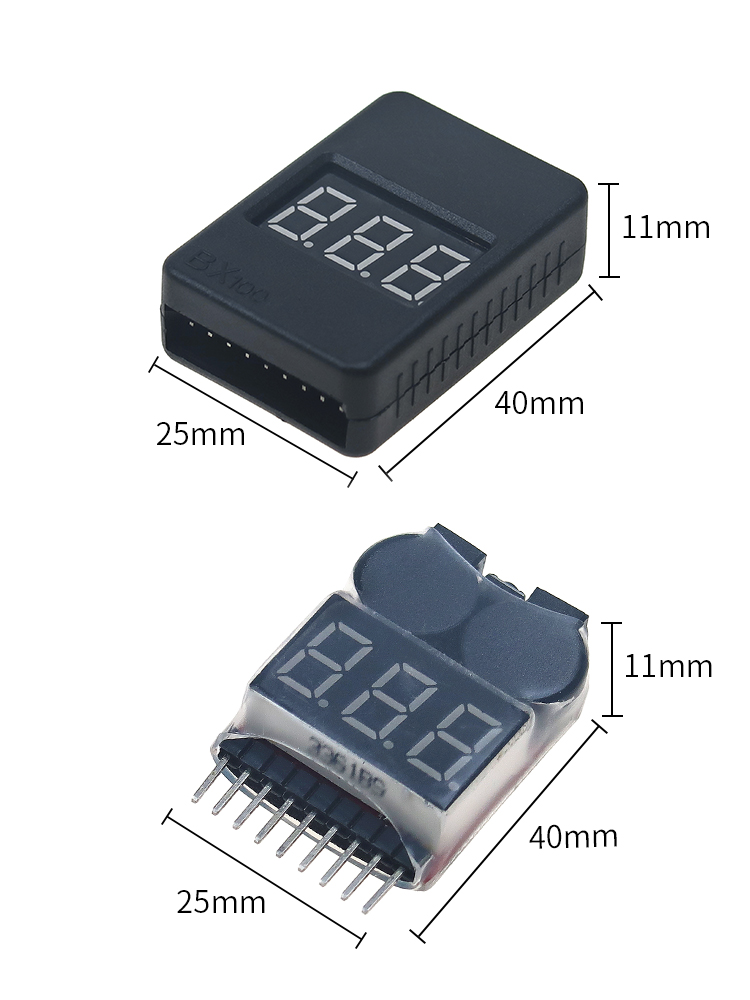 1-8S Battery Voltage Tester Al - Drone Battery Alarm recension och pris