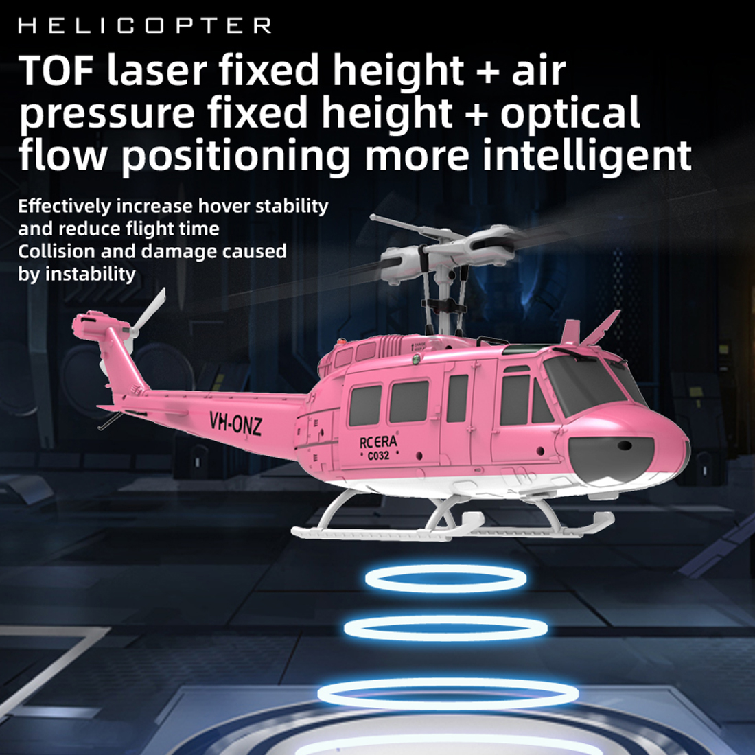C032 6CH Brushless RC Helicopt - Drone Battery Alarm recension och pris