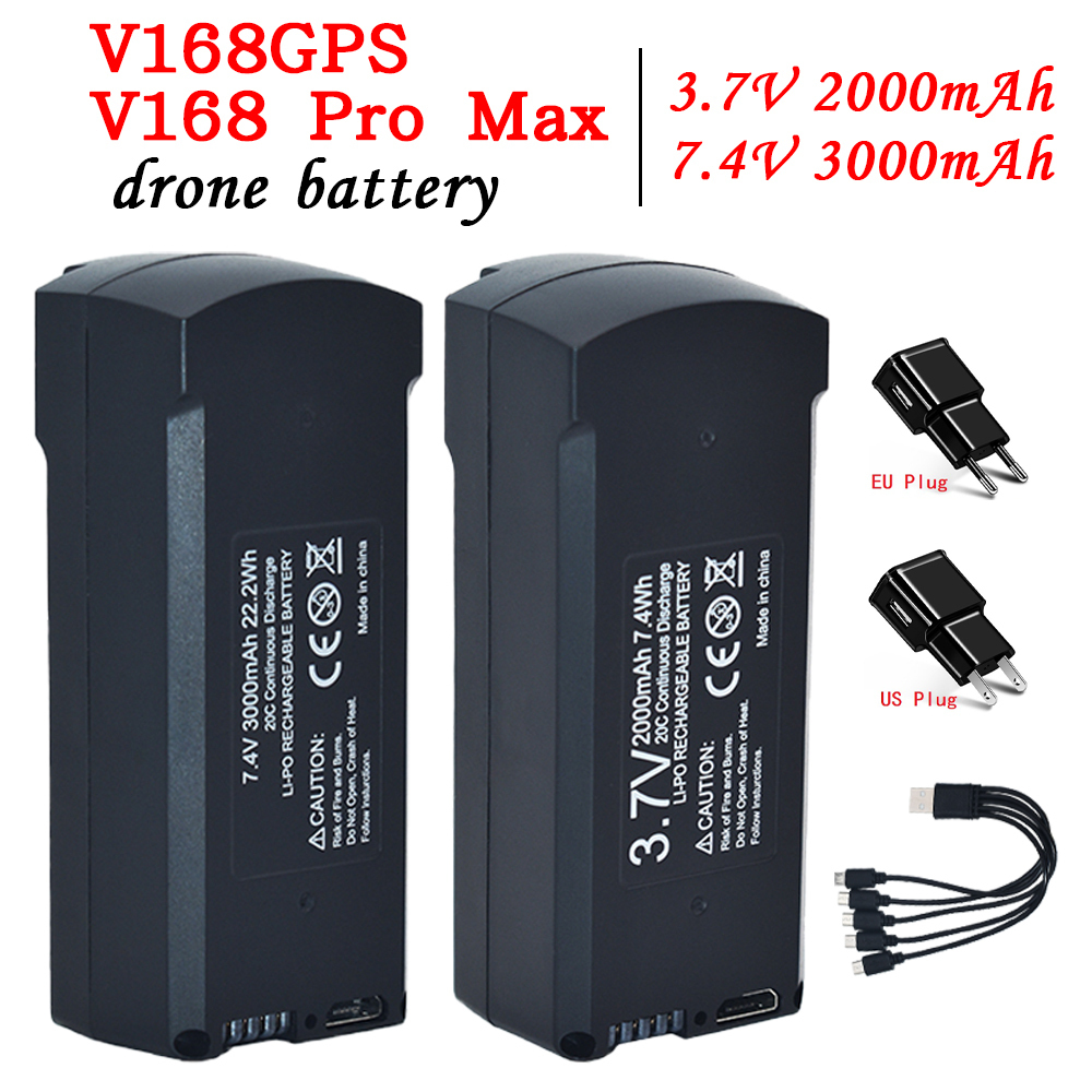 GPS V198 7.4V 3000mAh Battery  - Drone Battery Lipo recension och pris