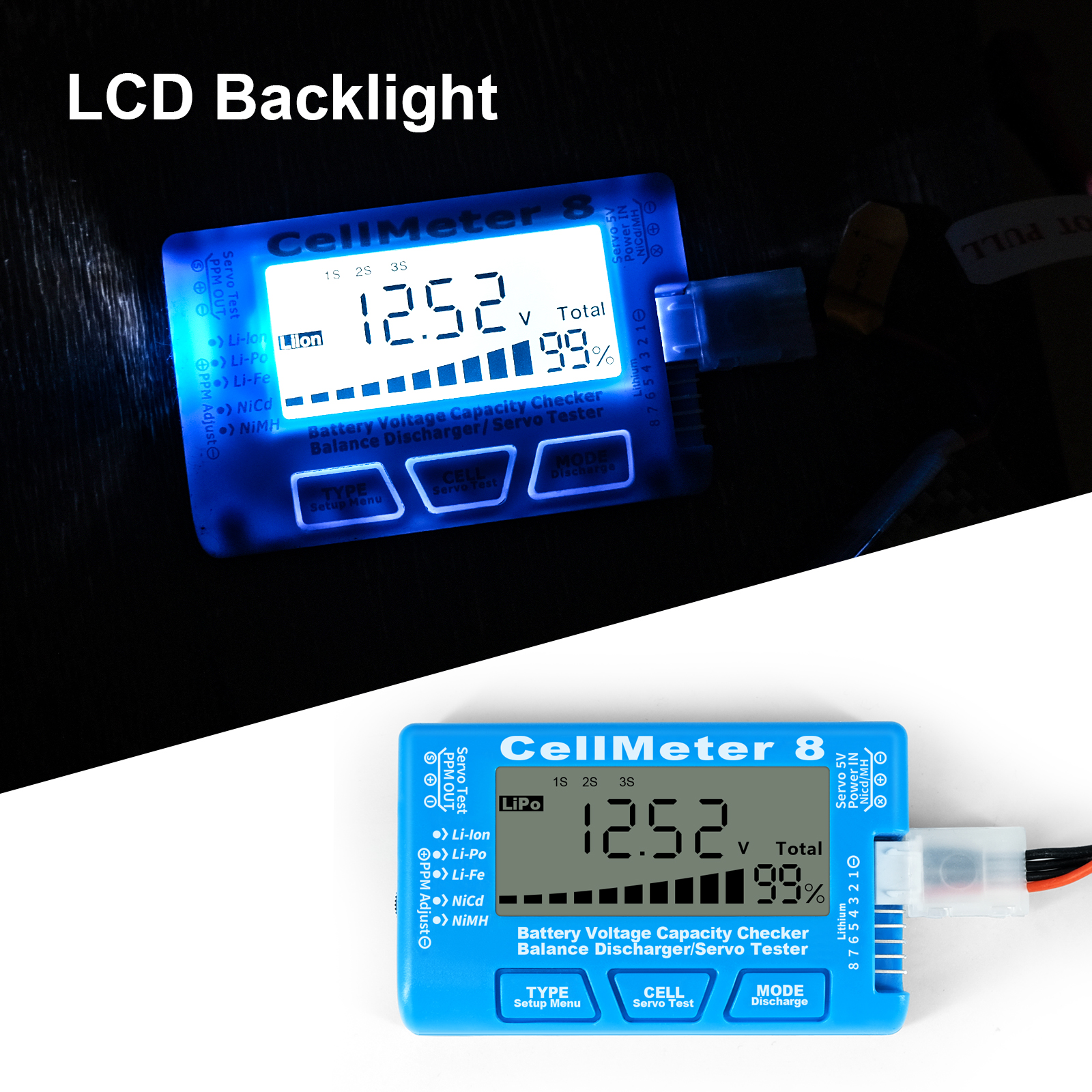 Rc Cellmeter-8 Digital Battery - Drone Battery Voltage Checker recension och pris