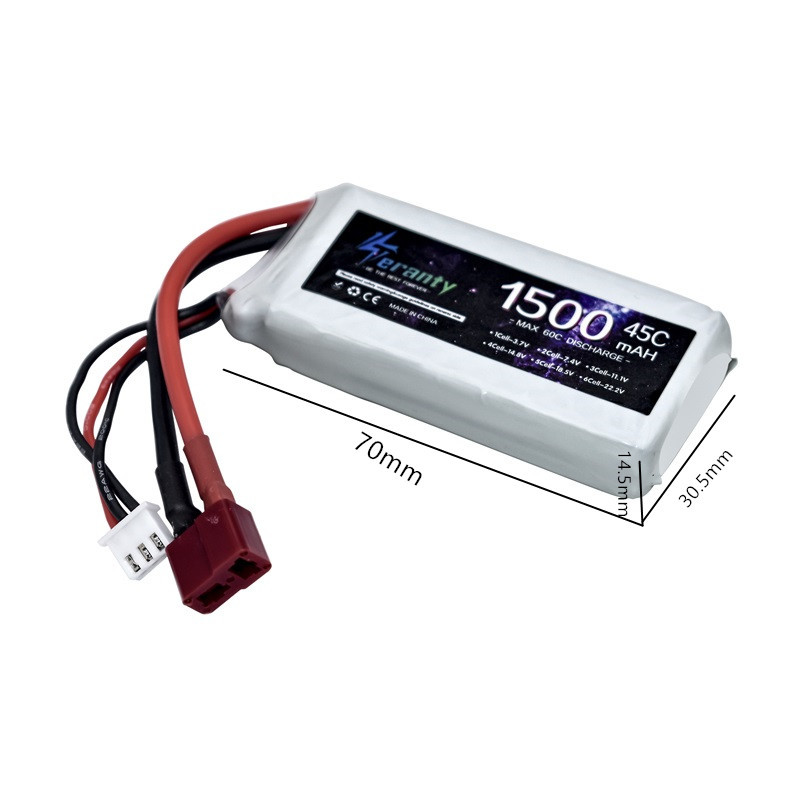 7.4V LIPO Battery 2s 1500MAH 1 - Drone Battery Li-Ion recension och pris